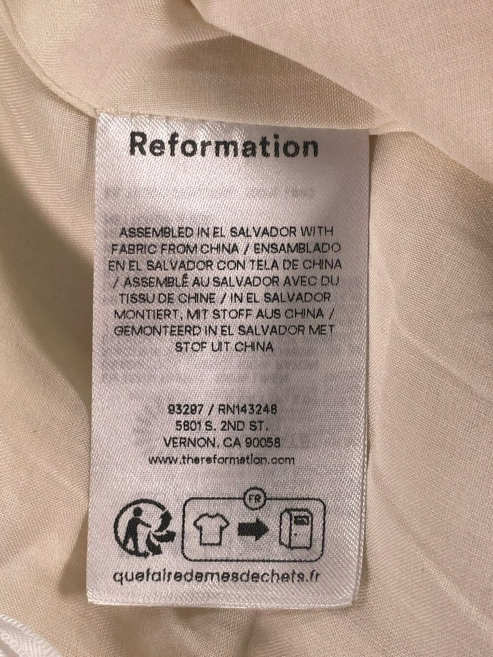 Reformation Laurel Linen Skort Skirt Sugar Beige Linen Women's Sz 0 MSRP$148 NEW - Picture 8 of 9